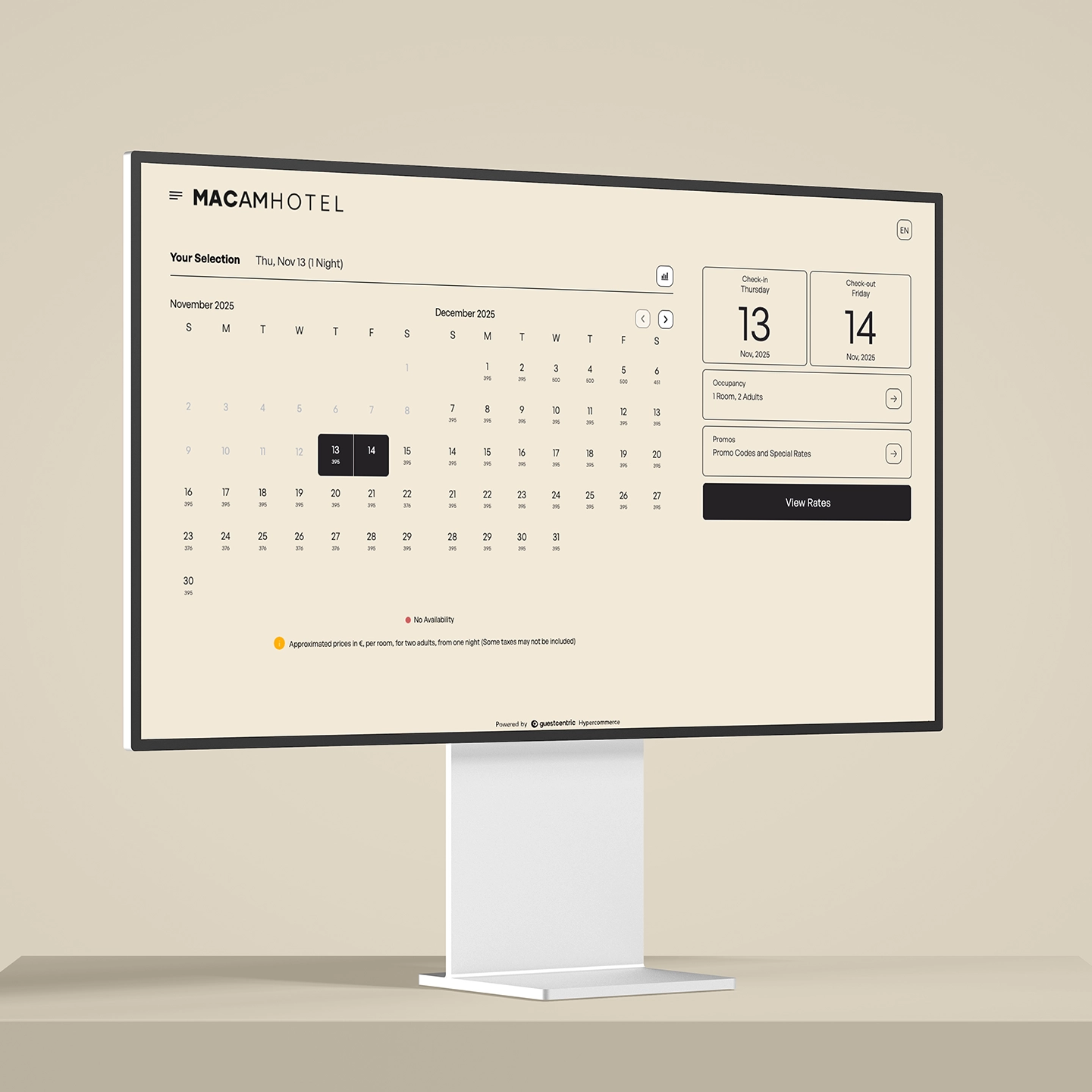 GuestCentric Booking Engine